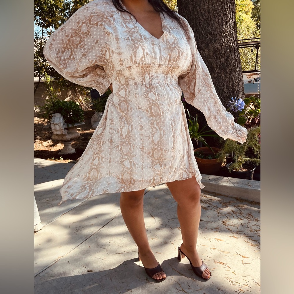 Handkerchief Hem Mini Dress